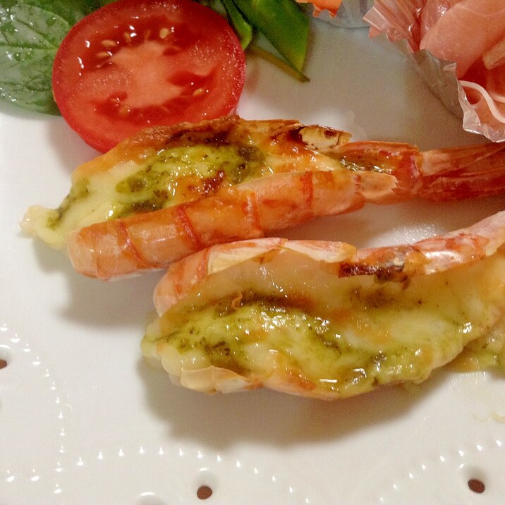 簡単おもてなし 海老のバジルソース焼き レシピ 作り方 By Youmi115 楽天レシピ